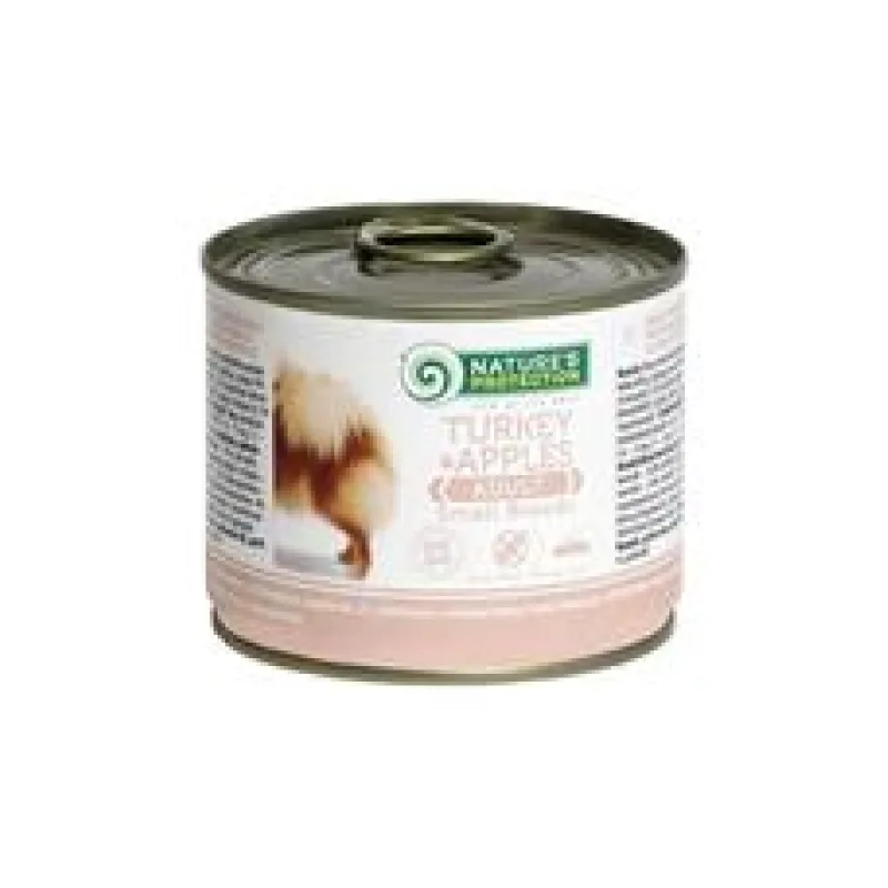 Nature’s Protection Dog konzerva Adult Small Breeds Krůta&jablko 200g