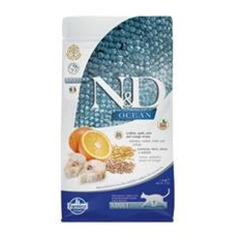 N&D OCEAN CAT LG Adult Codfish & Orange 300 g