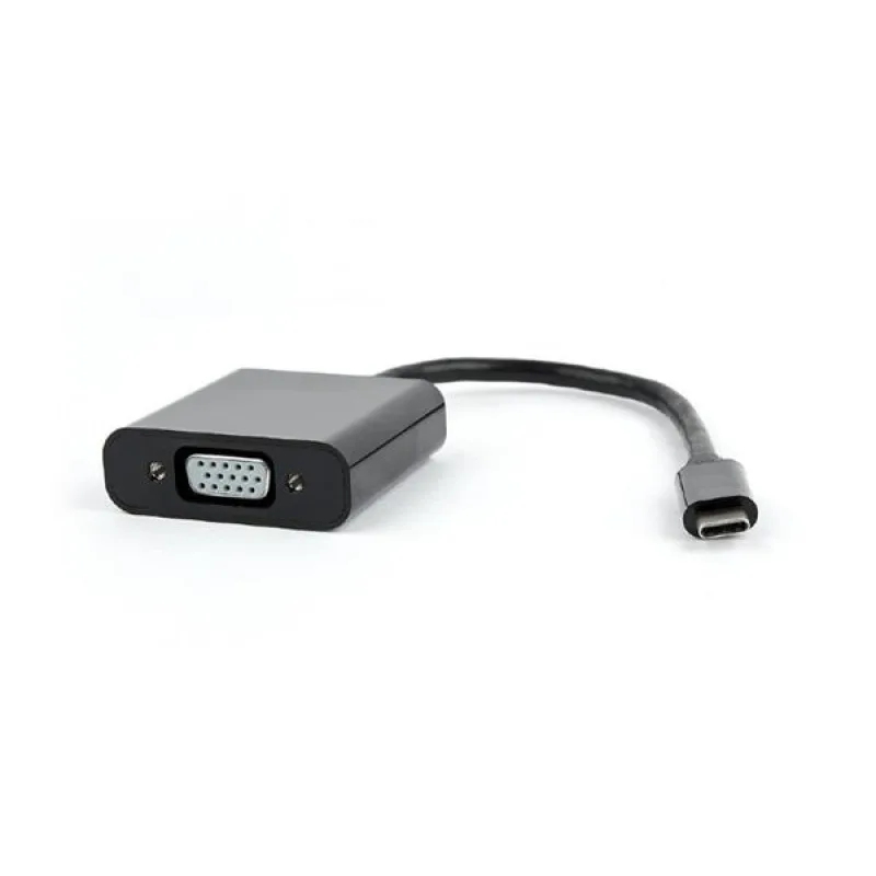 Gembird adaptér USB-C (M) na VGA (F), 15cm káblik, čierny, blister AB-CM…