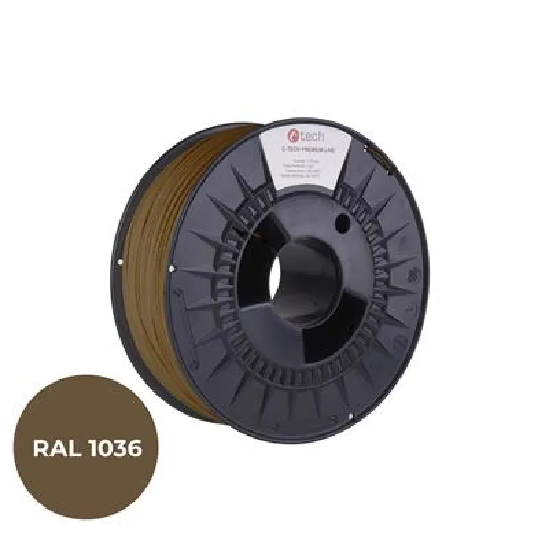 Tlačová struna (filament) C-TECH PREMIUM LINE, PETG, perleťová zlatá,…