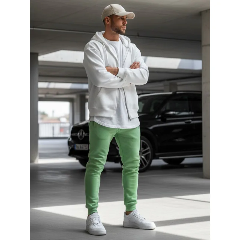 Pánske tepláky zelené Dstreet UX3451 L