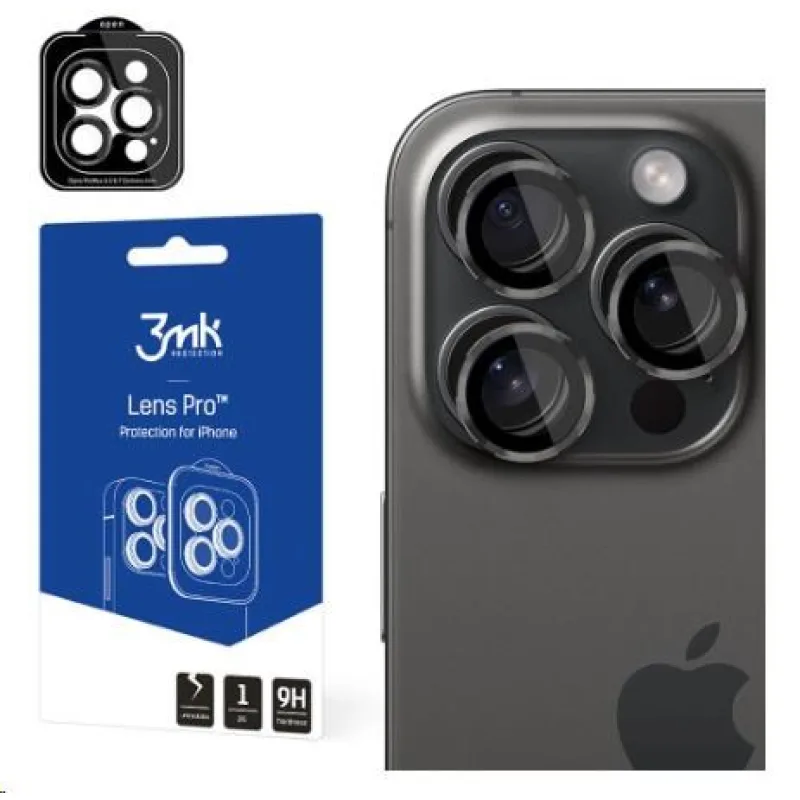 3mk Lens Protection Pro pro Apple iPhone 15 Pro Max, Graphite…