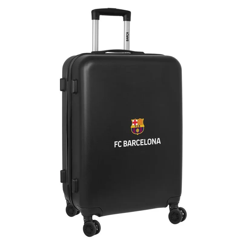 FC Barcelona kufor na kolieskach čierny