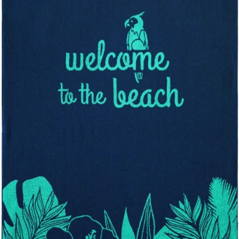 Zwoltex Welcome plážová osuška navy 160x100