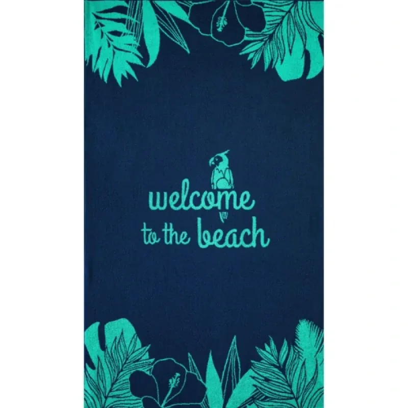 Zwoltex Welcome plážová osuška navy 160x100