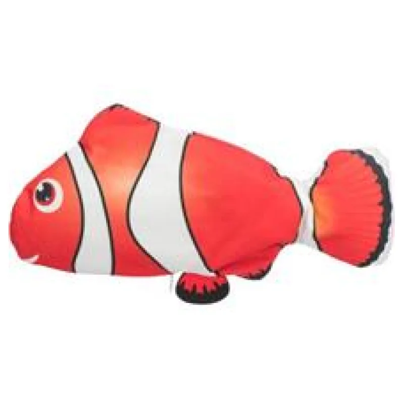 Ryba "NEMO" jako živá, mrskající se, s catnipem, látka, 26 cm 1 ks
