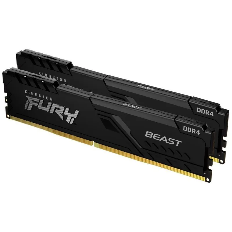 KINGSTON DIMM DDR4 64GB (Kit of 2) 3200MT/ s CL16 FURY Beast Černá…