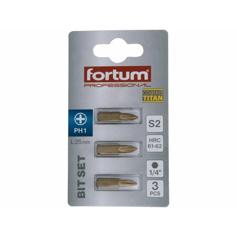 Krížový bit FORTUM-KITO S2 s titánovou úpravou