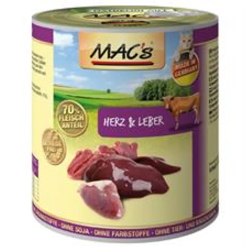 Konz. MACs Cat SRDCE a JÁTRA 400 g
