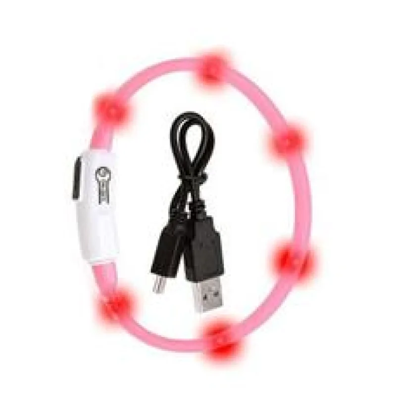 Obojek USB Visio Light 35cm Oranžový