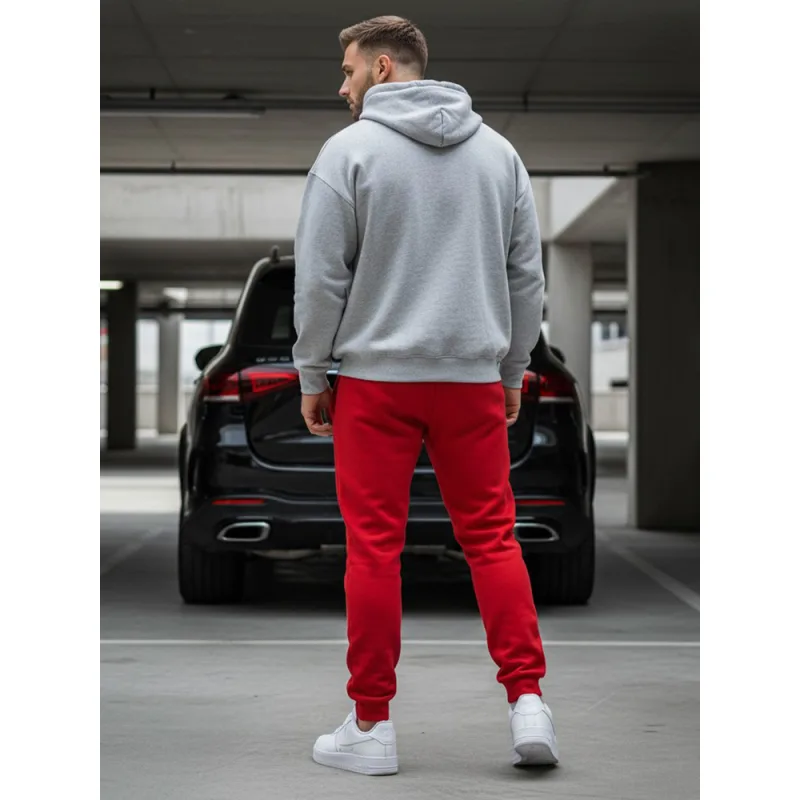 Pánske tepláky červené Dstreet UX2711 L