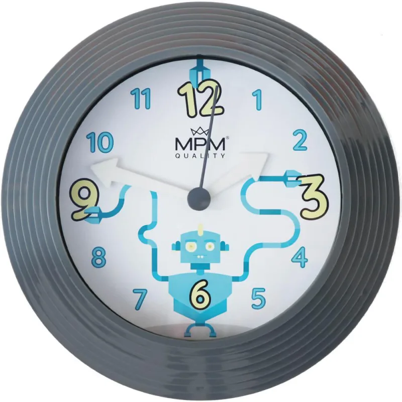 MPM Dětské nástěnné hodiny MPM Robot E01.2690.92