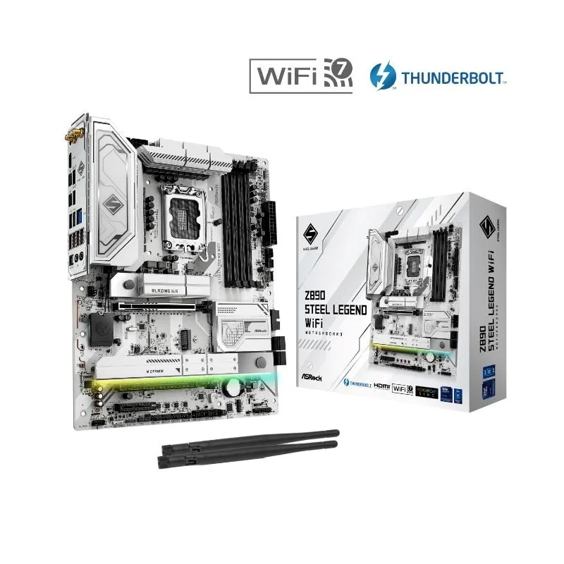 ASRock MB Sc LGA1851 Z890 STEEL LEGEND WIFI, Intel Z890, 4xDDR5, …