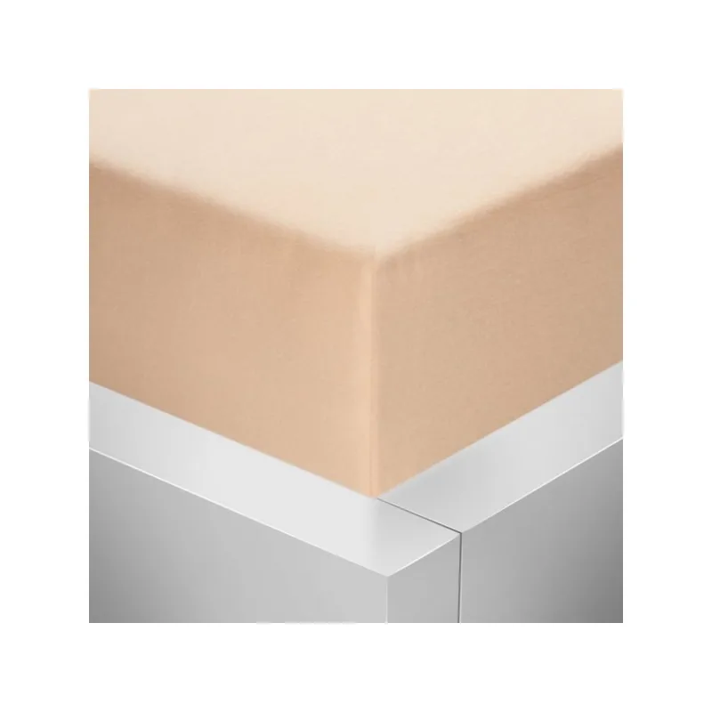 Jersey napínacie prestieradlo s lycrou - lososové 175 g / m2 90x200 cm