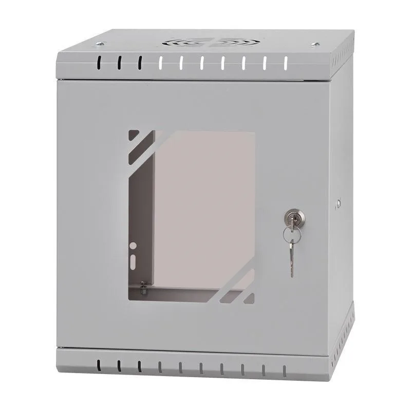 LEXI-Net 10" nástěnný rozvaděč Basic 6U 292x300, skleněné dveře, bez…