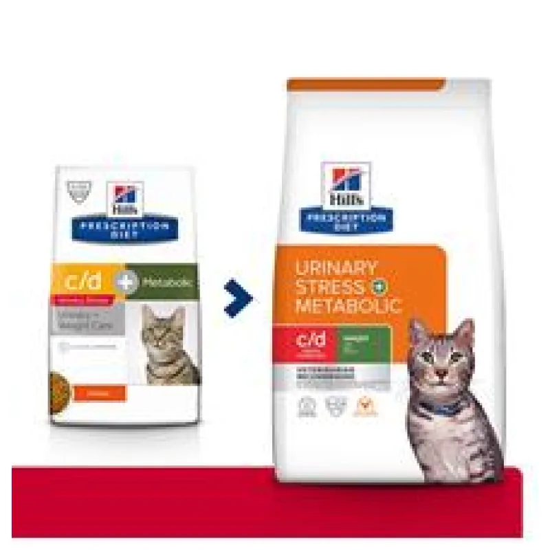 Hill’s Fel. PD C/D Urinary Stress+Metabolic 3kg NEW