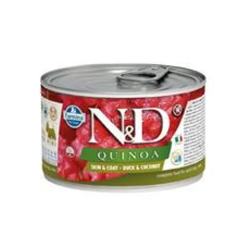 N&D DOG QUINOA Duck & Coconut Mini 140 g + 1 ks ZDARMA