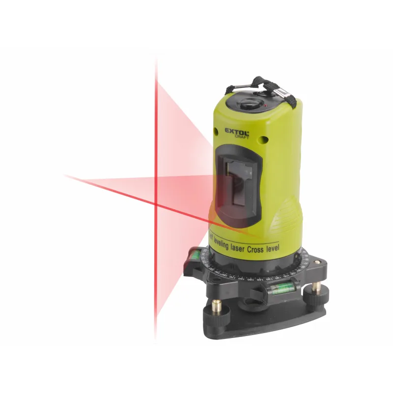 Laser líniový, krížový samonivelačný, červený, 1H-1V, EXTOL CRAFT