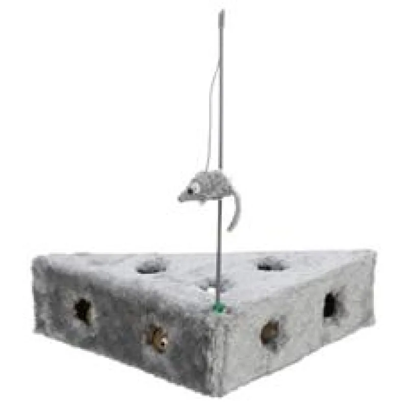 Hračka sýr Ementál s myškou 36x8x26/26 cm