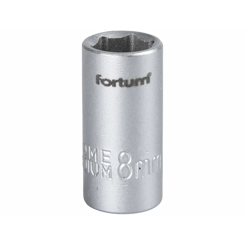 Kľúč nástrčný, hlavica, 8mm, 1/4”, FORTUM