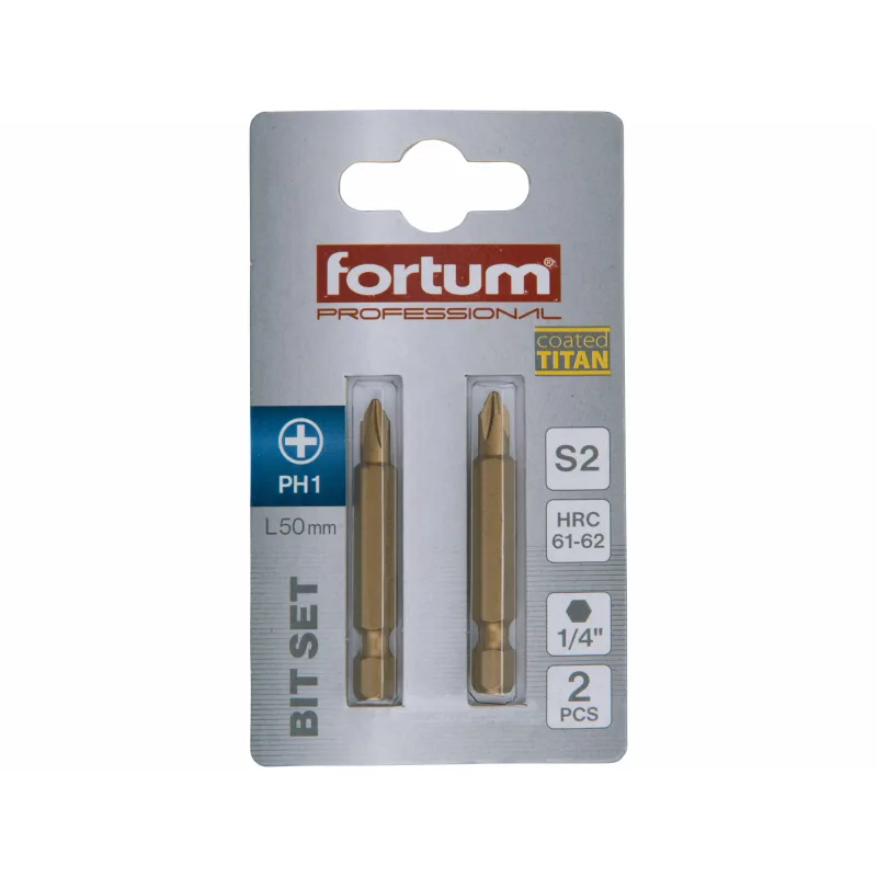 Krížový bit FORTUM-KITO S2 s titánovou úpravou