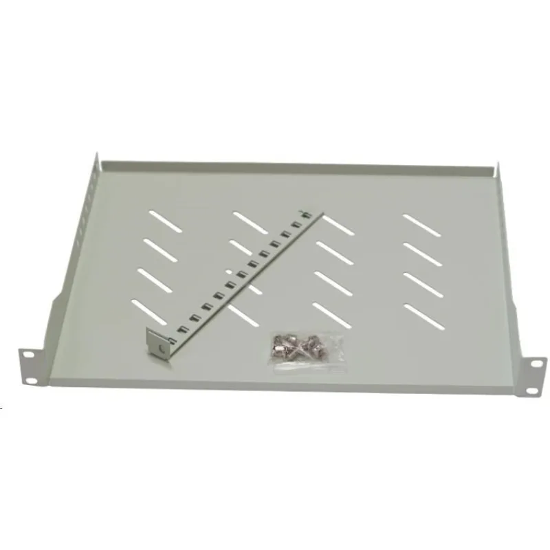 LEXI-Net 19" police s perforací 1U/ 450mm, nosnost 45kg, zadní…