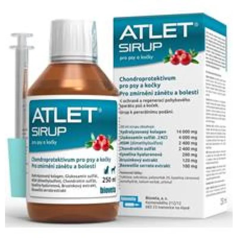 Atlet sirup pro psy a kočky 4x 250ml
