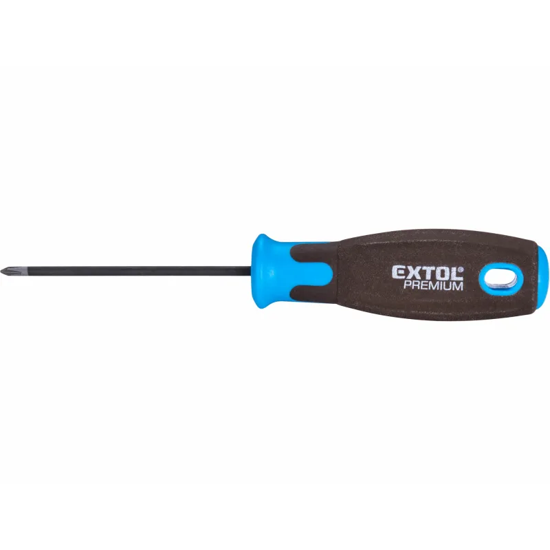 Skrutkovač krížový PH, magnetický, PH0 x 75mm, CrV, EXTOL PREMIUM