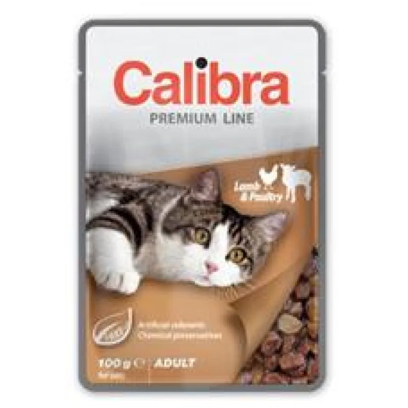 Calibra Cat kapsa Premium Adult Lamb & Poultry 5x100 g