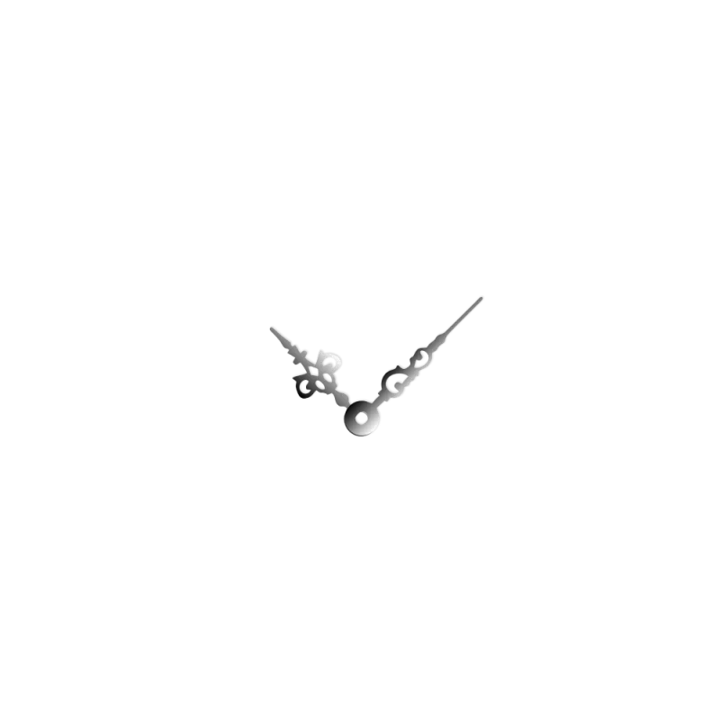 Malé stříbrné hliníkové ručičky na hodiny Antik 30 mm | 24 mm APH056S