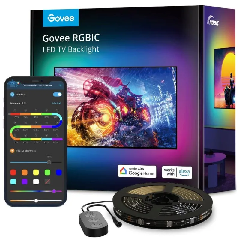 BAZAR - Govee TV 55-65" SMART LED podsvícení RGBIC - Poškozený obal …