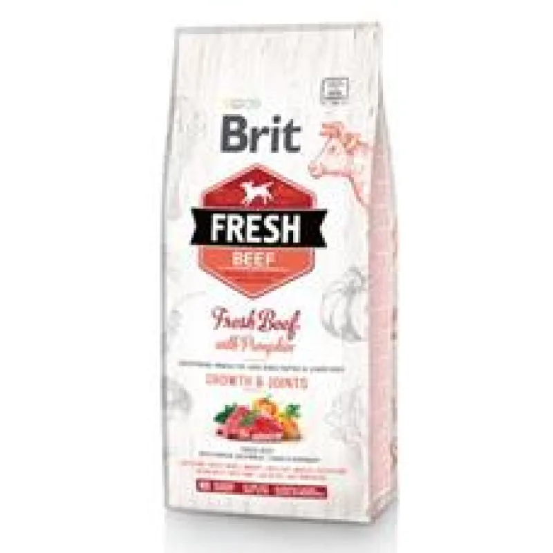 Brit Fresh Beef with Pumpkin Puppy Large Bones & Joints 12 kg