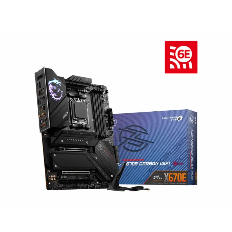 BAZAR - MSI MB Sc AM5 MPG X670E CARBON WIFI, AMD X670, 4xDDR5, 1xDP, …