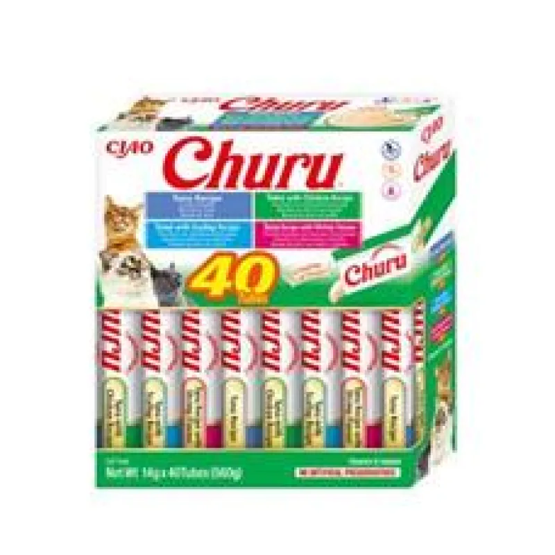 Churu Cat BOX Tuna Seafood Variety Churu Cat BOX Tuna Seafood Variety 20x40g