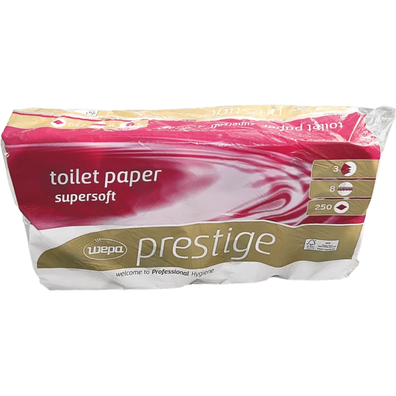 Wepa HME-PRESTIGE 3V toaletný papier biely 8 ks