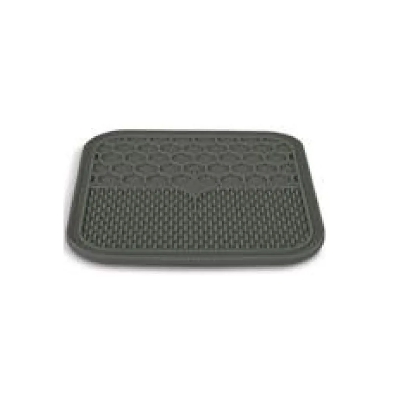Lízací podložka pro psy SILICONE šedá L Zolux 30 cm x 30 cm x 1,2 cm - šedá L