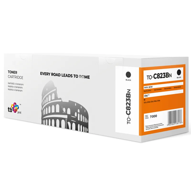 Toner TB kompatibilný s OKI C823 TO-C823BN BK TO-C823BN