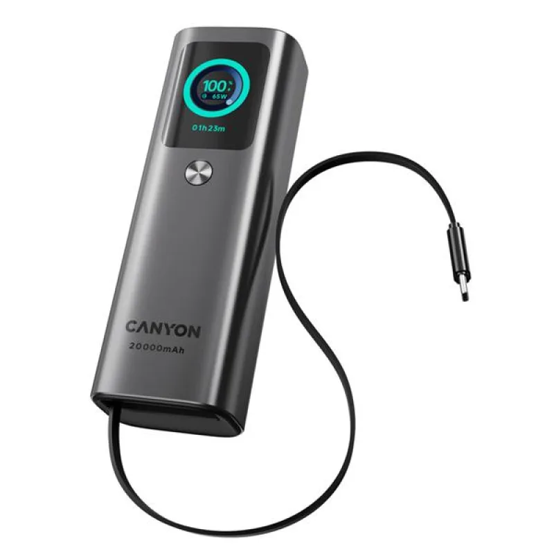 Canyon OnPower 265, Powerbank, 20.000 mAh, 165W ultra rýchla, displej, in…