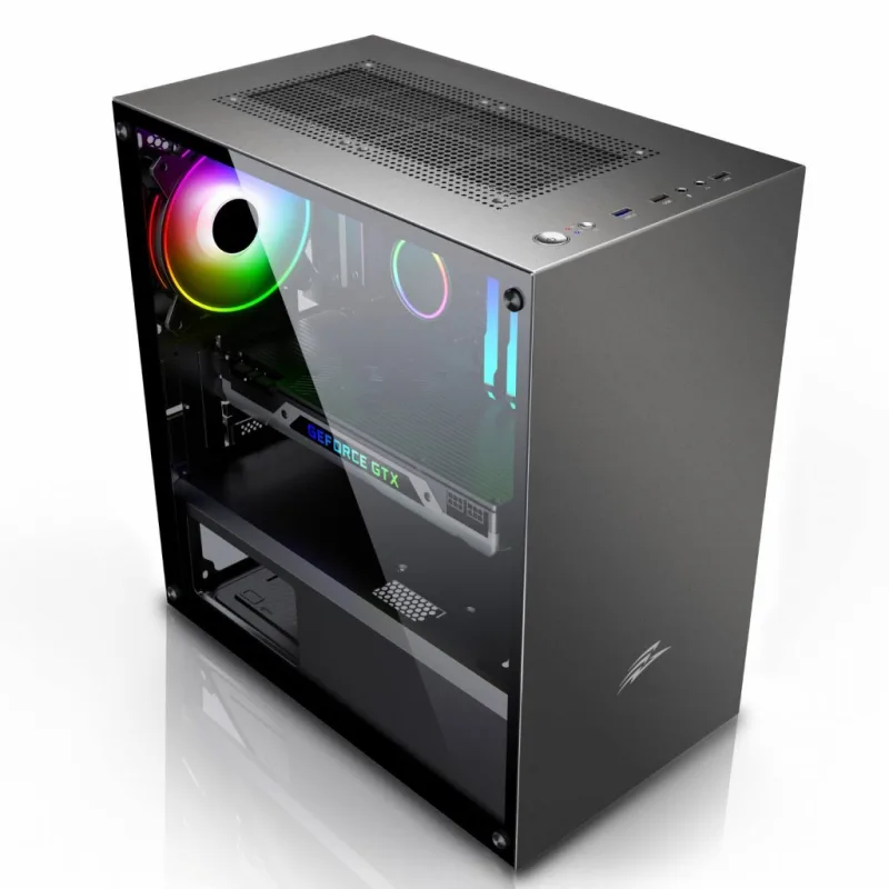 EVOLVEO M4/ Micro ATX/ Transpar./ Čierna CAEM4