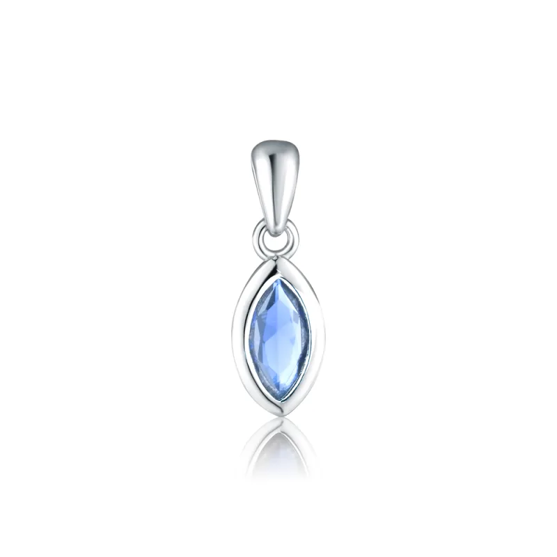 JVD Dámský stříbrný přívěsek s blue topazem SVLP0846SH2M400