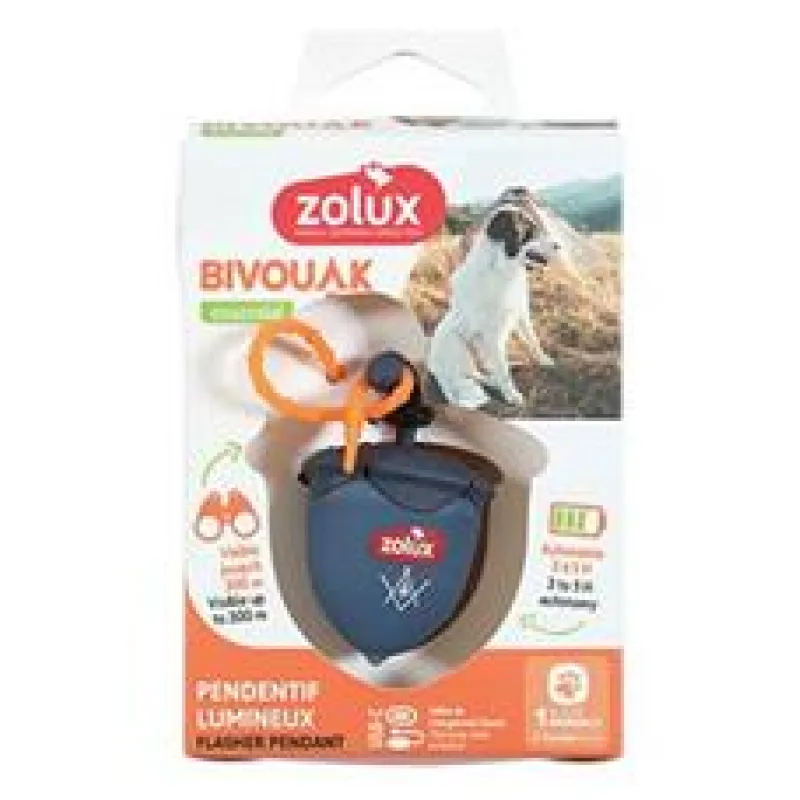 Světýlko blikací BIVOUAK oříšek USB modrá Zolux 1 ks