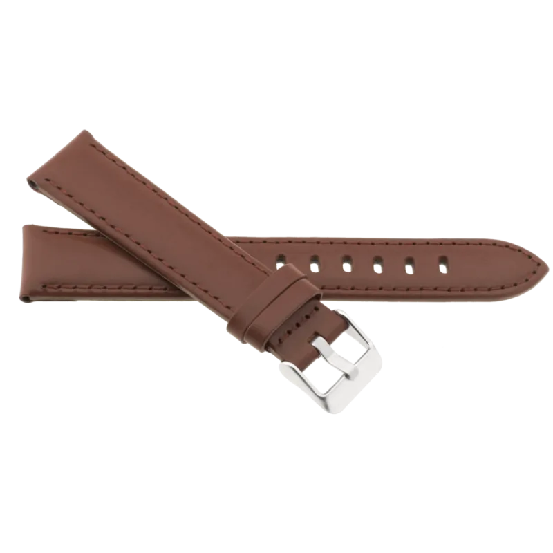 JVD Pánský hnědý kožený řemínek na hodinky R23903/18