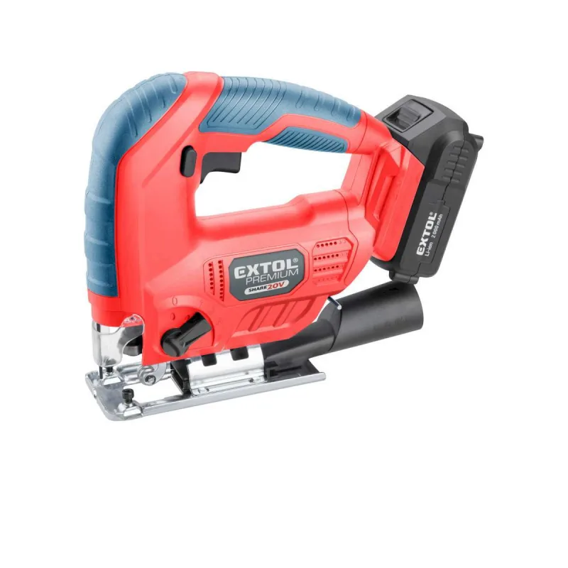 Priamočiara píla aku Share20V, 1x2Ah, kmit 22mm, EXTOL PREMIUM