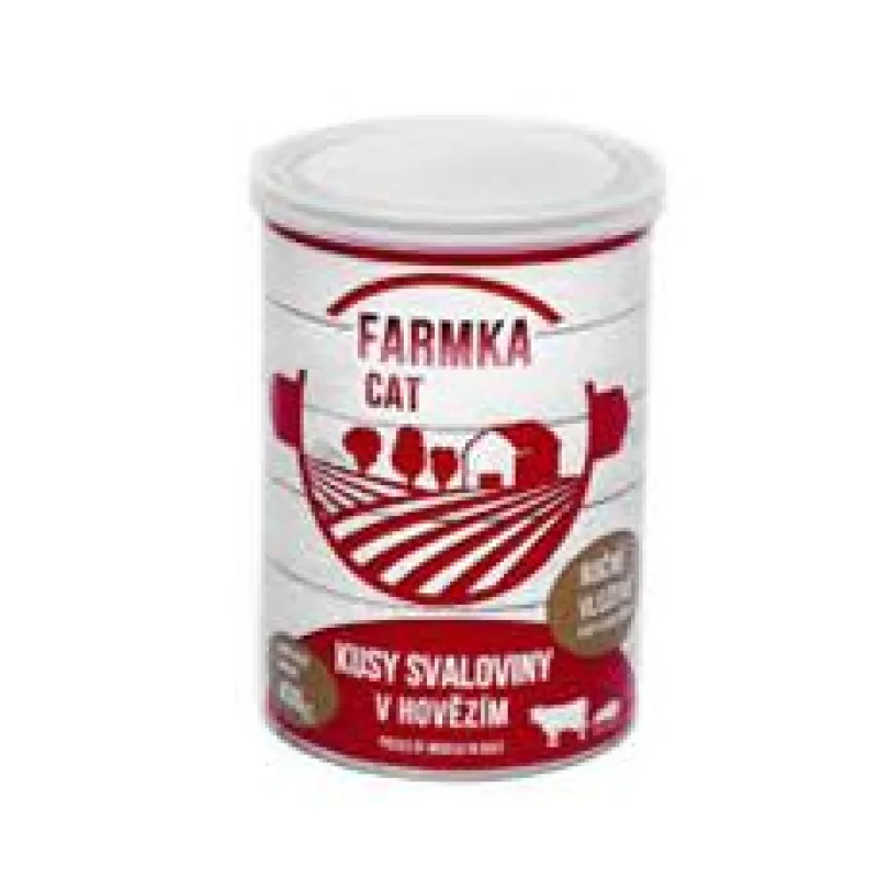 FARMKA Cat se svalovinou, konzerva 800g