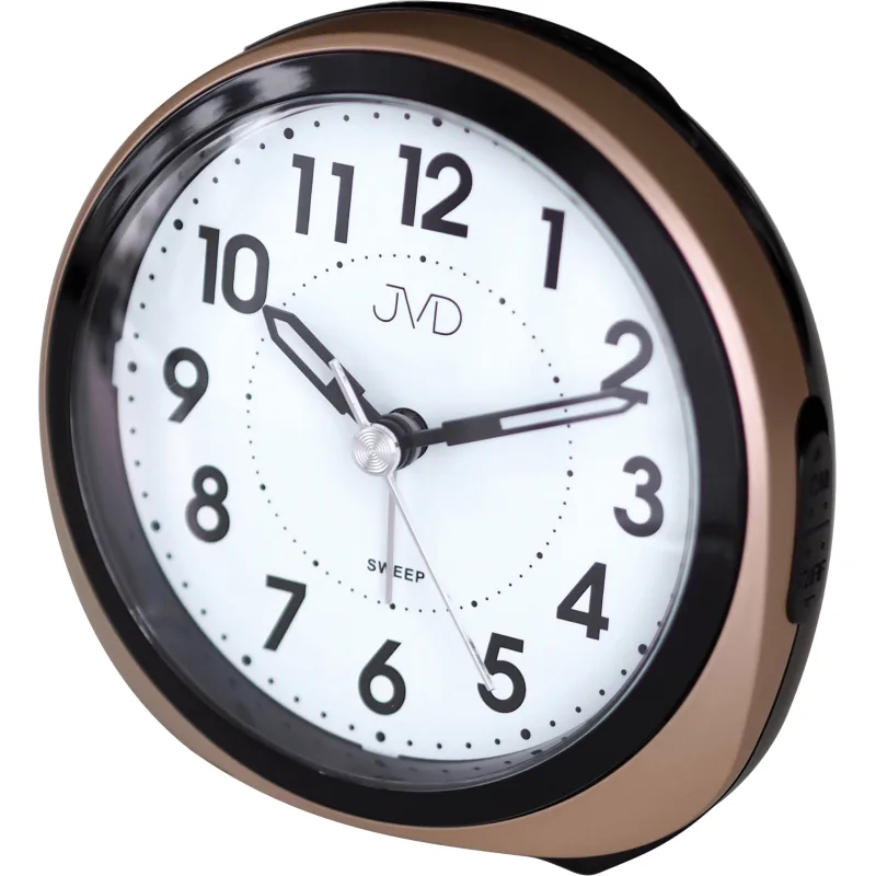 Netikající tichý budík Quartz JVD rose SRP872.2