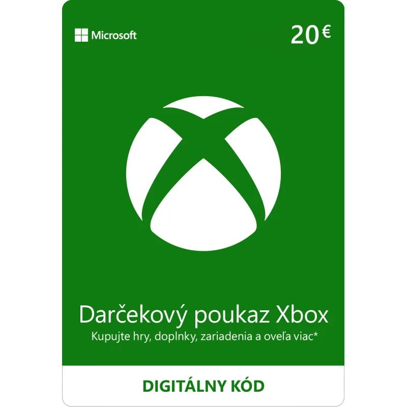 ESD XBOX - Dárková karta Xbox 20 EUR ESD_K4W-02560