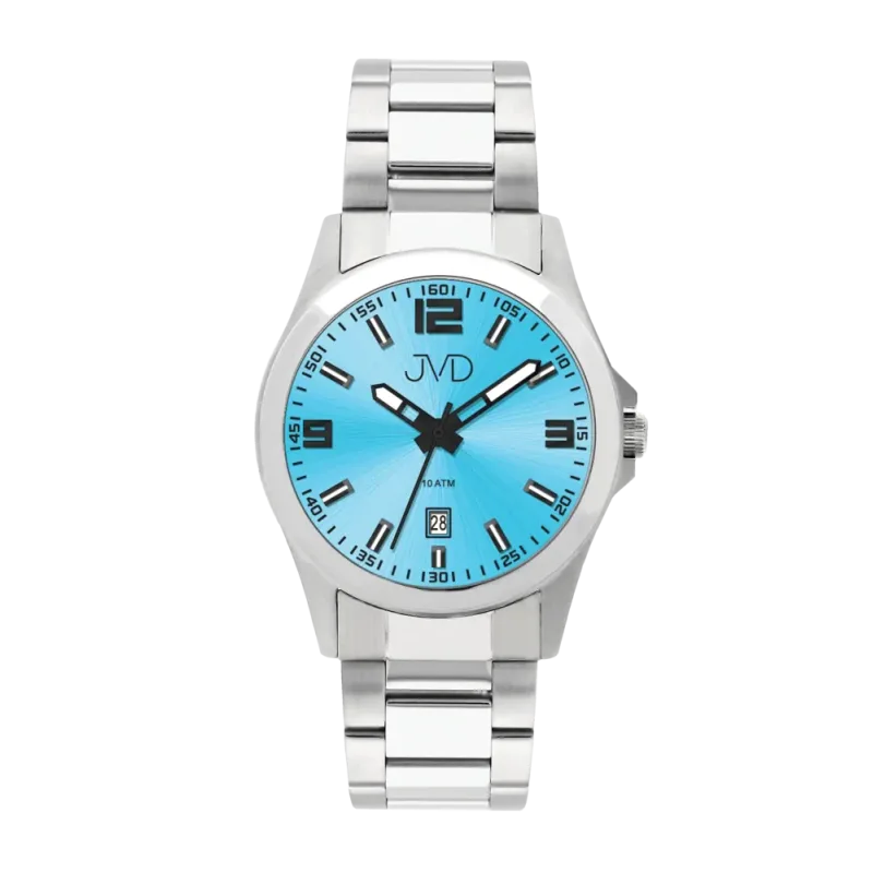 JVD Pánské vodotěsné stříbrné hodinky JVD J1041.49