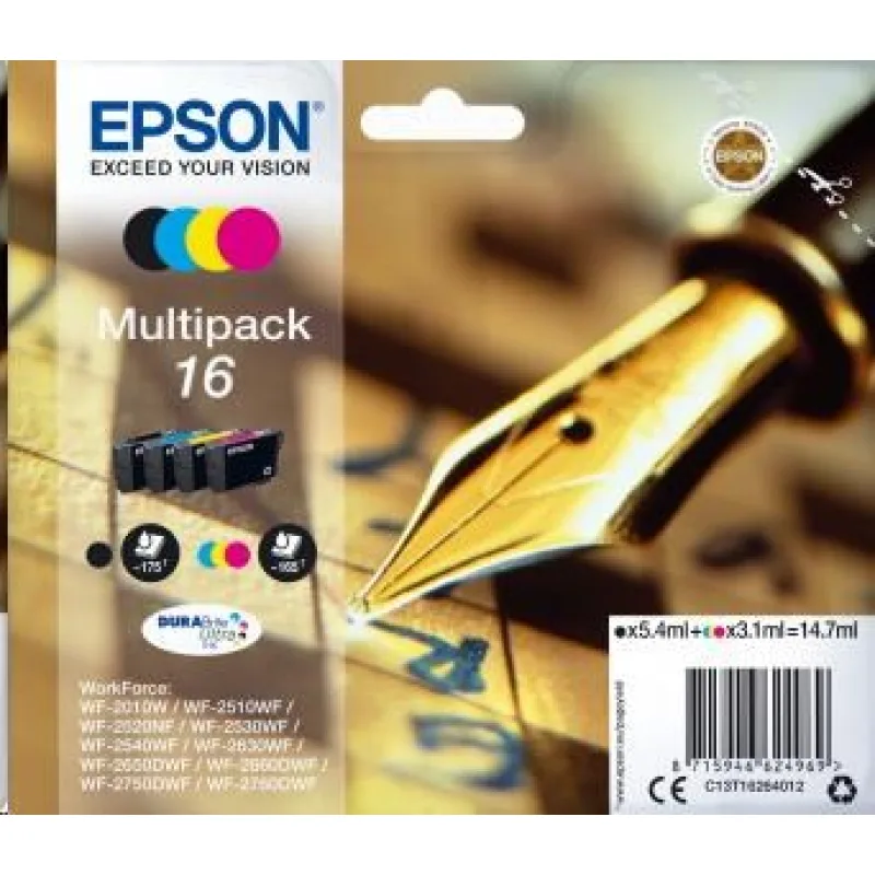 Viacnásobné balenie atramentov EPSON série 16 "Pen C13T16264012