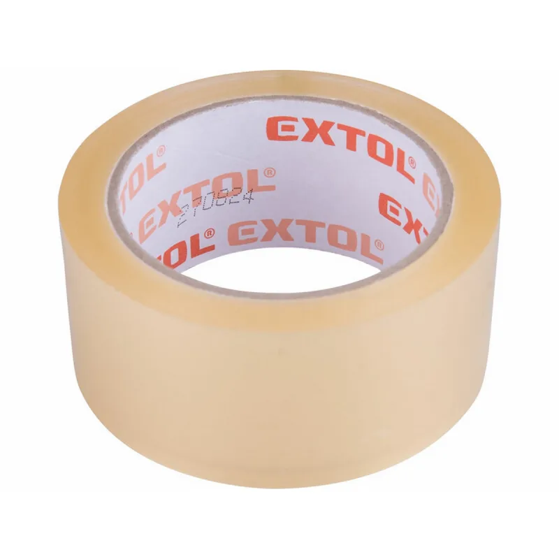 Páska lepiaca transparentná tichá, 48mm x 66m, hrúbka 0,046mm, EXTOL PREMIUM