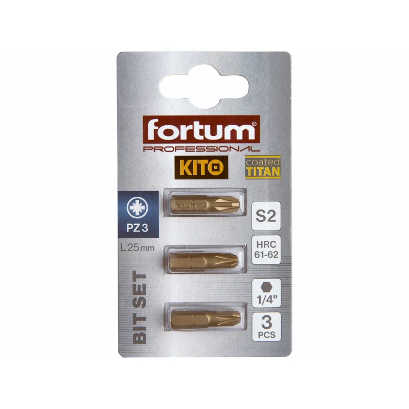 Krížový bit FORTUM-KITO S2 s titánovou úpravou